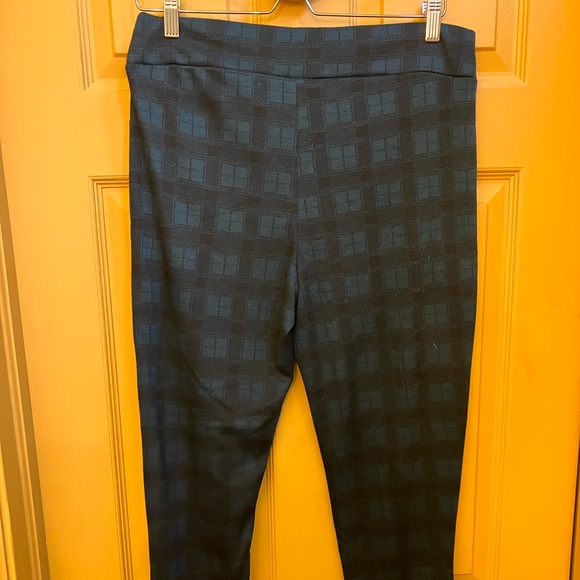 Ciudado con el perro Mexico green plaid leggings pants 13 large cute zippers - Picture 4 of 4